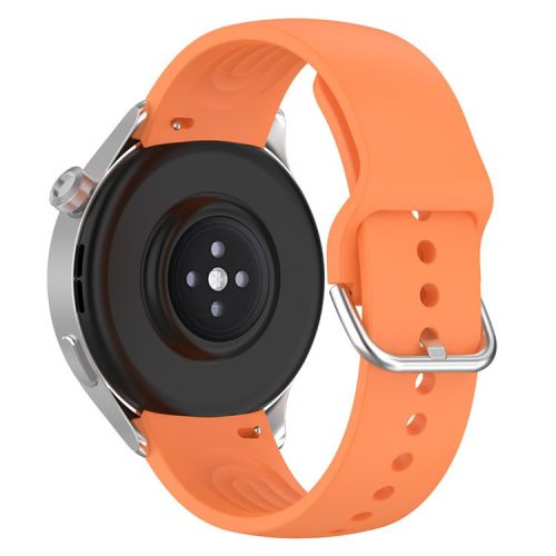 22mm Arc-shaped Watchband for Xiaomi Watch S2  /  S1  /  S1 Pro, Adjustable Silicone Wrist Strap with Metal Buckle - Orange