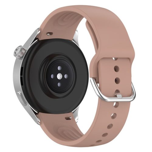 22mm Arc-shaped Watchband for Xiaomi Watch S2  /  S1  /  S1 Pro, Adjustable Silicone Wrist Strap with Metal Buckle - Pink