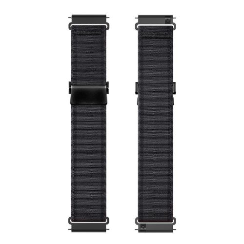 DUX DUCIS YC Series For Samsung Galaxy Watch3 45mm / Xiaomi Watch S4 Sport Nylon Watch Band 22mm Hook Buckle Strap - Dark Grey