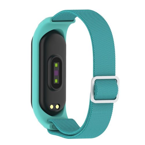 Elastic Nylon Smart Watch Strap Replacement Watchband for Xiaomi Mi Band 3/4/5/6 - Blue