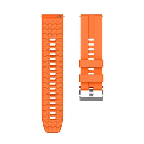 Fashion Silicone Watch Strap 22mm for Xiaomi Haylou Solar Smart Watch - Orange