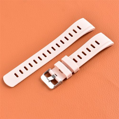 For Huawei Realme Samsung Xiaomi Smart Watch Silicone Strap 22mm Wrist Band Replacement - Light Pink