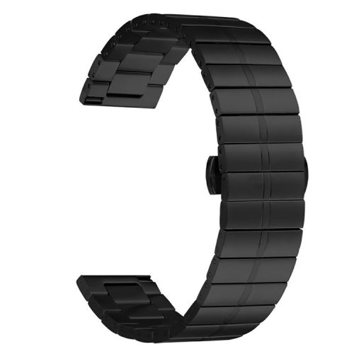 For Xiaomi Haylou RT2 LS10 Electroplating Design Wrist Band Stainless Steel Watch Strap - Black