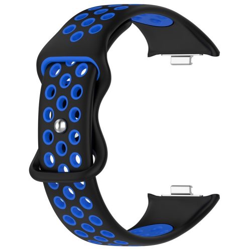 For Xiaomi Mi 8 Pro Replacement Band Dual Color Silicone Watch Strap - Blue / Black