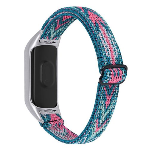 For Xiaomi Mi Band 3 / 4 Nylon Braided Watch Strap Replacement Adjustable Elastic Wrist Band - Style 37