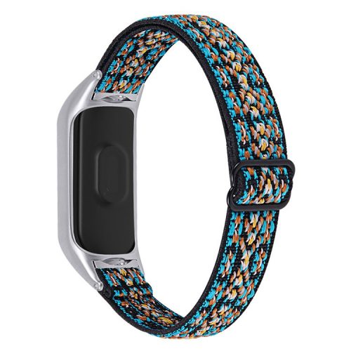 For Xiaomi Mi Band 3 / 4 Nylon Braided Watch Strap Replacement Adjustable Elastic Wrist Band - Style 4