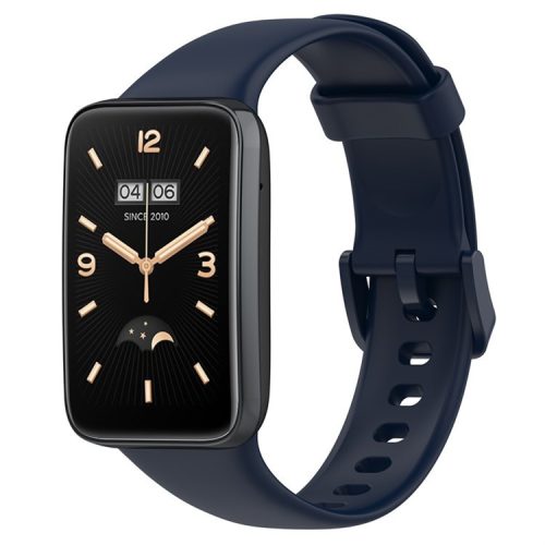 For Xiaomi Mi Band 7 Pro Solid Color TPU Watch Band Pin Buckle Adjustable Wrist Strap - Dark Blue