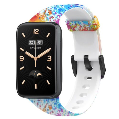 For Xiaomi Mi Band 7 Pro Sport Band Soft Silicone Pattern Printing Replacement Wristband, Standard Size - Painting