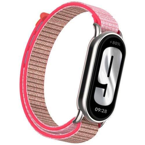 For Xiaomi Mi Band 9 / Smart Band 8 Watch Strap Nylon Loop Adjustable Wrist Band - Neon