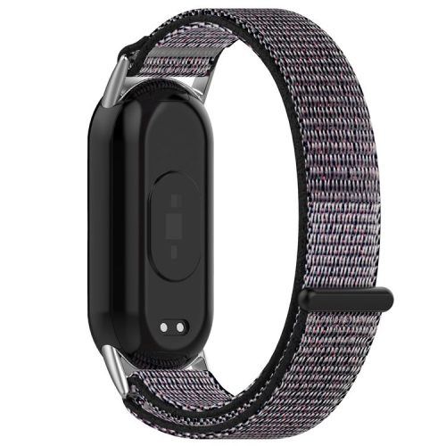 For Xiaomi Mi Band 9 NFC / 9 / Smart Band 8 NFC / 8 Nylon Wrist Strap Bracelet Band with Magic Tape - Midnight Blue