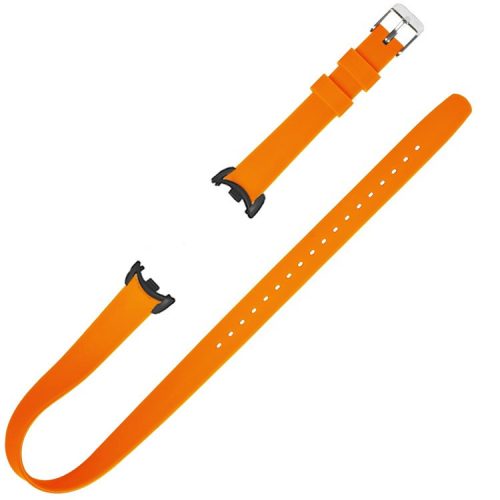 For Xiaomi Mi Band 9 NFC / Mi Band 9 / Smart Band 8 NFC / Smart Band 8 / 8 NFC Watch Bands Silicone Strap with Metal Connector - Orange