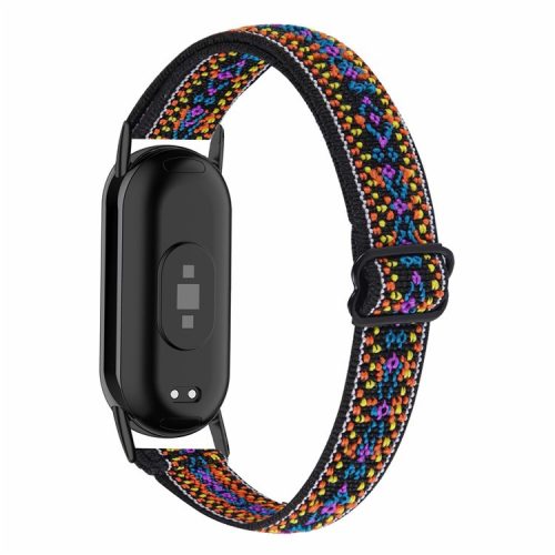 For Xiaomi Mi Band 9 NFC / Mi Band 9 / Smart Band 8 NFC / Smart Band 8 Nylon Braided Watch Strap Quick Release Elastic Watch Band - Purple