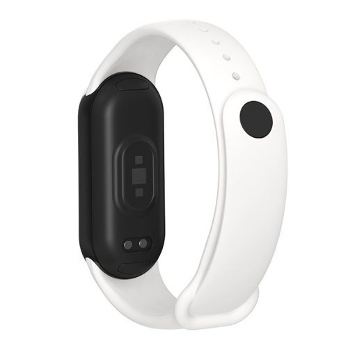 For Xiaomi Mi Band 9 NFC / Mi Band 9 / Smart Band 8 NFC / Smart Band 8 Silicone Watch Strap Wrist Band Replacement - White