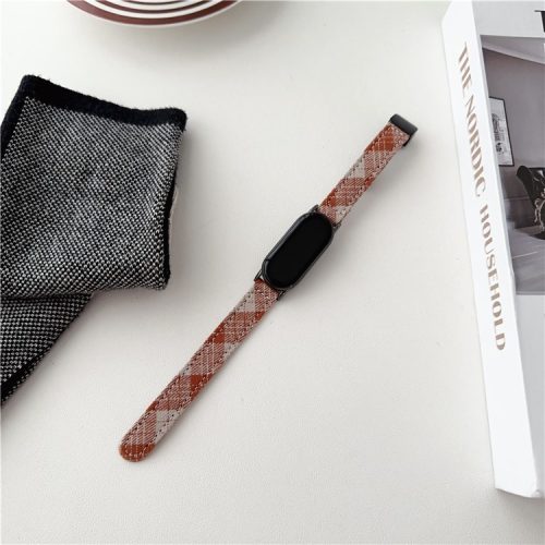 For Xiaomi Mi Band 9 NFC / Mi Band 9 / Smart Band 8 NFC / Smart Band 8 Smartwatch Strap Adjustable Canvas Watch Band - Brown