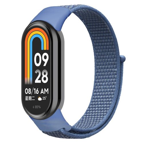 For Xiaomi Mi Band 9 NFC / Mi Band 9 / Smart Band 8 NFC / Smart Band 8 Soft Nylon Watch Band Adjustable Sport Wrist Strap - Cape Blue