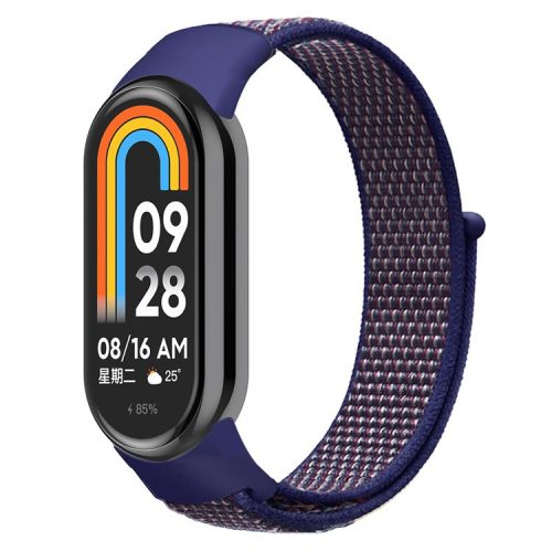 For Xiaomi Mi Band 9 NFC / Mi Band 9 / Smart Band 8 NFC / Smart Band 8 Soft Nylon Watch Band Adjustable Sport Wrist Strap - Dark Blue