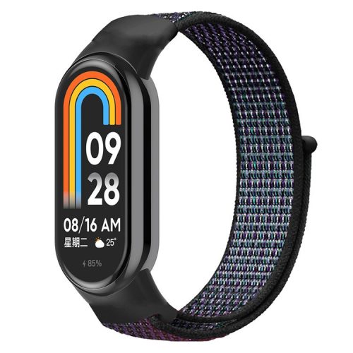 For Xiaomi Mi Band 9 NFC / Mi Band 9 / Smart Band 8 NFC / Smart Band 8 Soft Nylon Watch Band Adjustable Sport Wrist Strap - Grape Purple