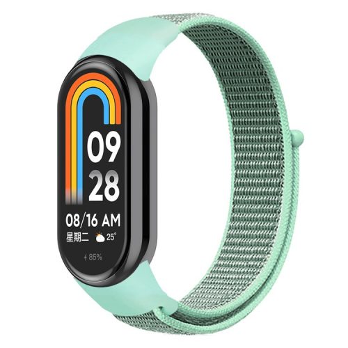 For Xiaomi Mi Band 9 NFC / Mi Band 9 / Smart Band 8 NFC / Smart Band 8 Soft Nylon Watch Band Adjustable Sport Wrist Strap - Green