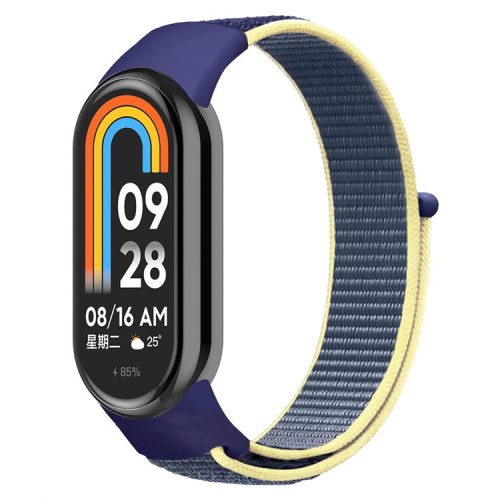 For Xiaomi Mi Band 9 NFC / Mi Band 9 / Smart Band 8 NFC / Smart Band 8 Soft Nylon Watch Band Adjustable Sport Wrist Strap - Ocean Blue