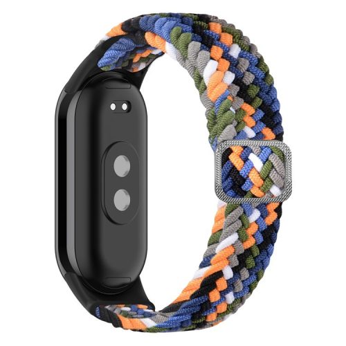 For Xiaomi Mi Band 9 NFC / Mi Band 9 / Smart Band 8 NFC / Smart Band 8 Stretchy Nylon Watch Band Adjustable Braided Sport Strap - Denim