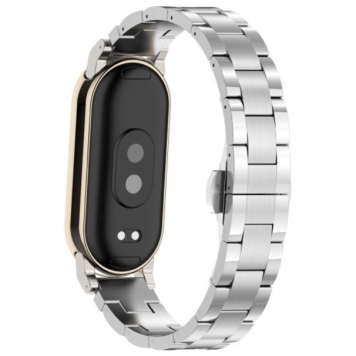 For Xiaomi Mi Band 9 NFC / Mi Band 9 / Smart Band 8 NFC / Smart Band 8 Titanium Metal Strap Watch Bracelet Straps Replacement - Silver 2