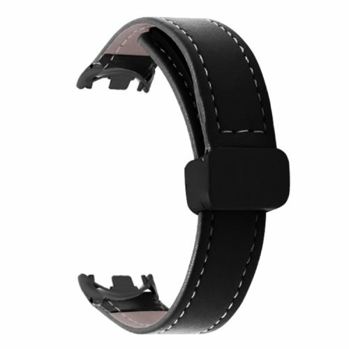 For Xiaomi Mi Band 9 NFC / Mi Band 9 / Smart Band 8 NFC / Smart Band 8 Watch Band  Folding Buckle Sport Strap with Black Connector - Black