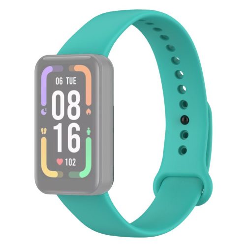 For Xiaomi Redmi Smart Band Pro Solid Color Soft Silicone Watch Band Adjustable Wrist Strap - Green