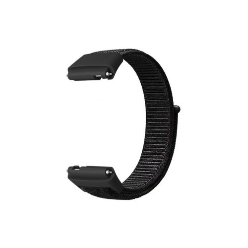 For Xiaomi Redmi Watch 3 Lite / Watch 3 Active Nylon Watch Strap Loop Fastener Replacement Band - Black