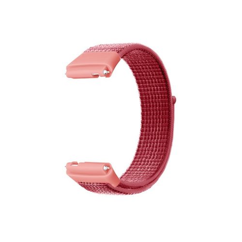 For Xiaomi Redmi Watch 3 Lite / Watch 3 Active Nylon Watch Strap Loop Fastener Replacement Band - Red