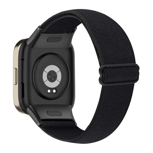 For Xiaomi Redmi Watch 3 Watch Strap Elastic Nylon Adjustable Smart Watch Band - Black