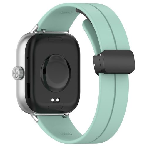 For Xiaomi Redmi Watch 4 / Smart Band 8 Pro Silicone Strap Replacement Wrist Band with Folding Buckle - Teal Green