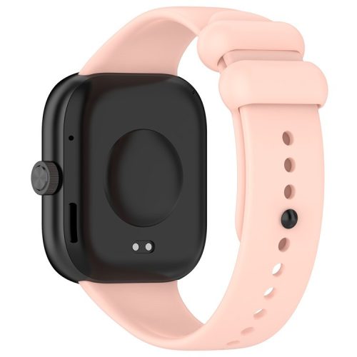 For Xiaomi Redmi Watch 4 / Smart Band 8 Pro Silicone Watch Band with Black Buckle - Light Pink