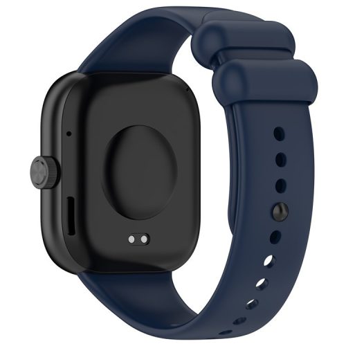 For Xiaomi Redmi Watch 4 / Smart Band 8 Pro Silicone Watch Band with Black Buckle - Midnight Blue