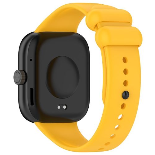 For Xiaomi Redmi Watch 4 / Smart Band 8 Pro Silicone Watch Band with Black Buckle - Yellow