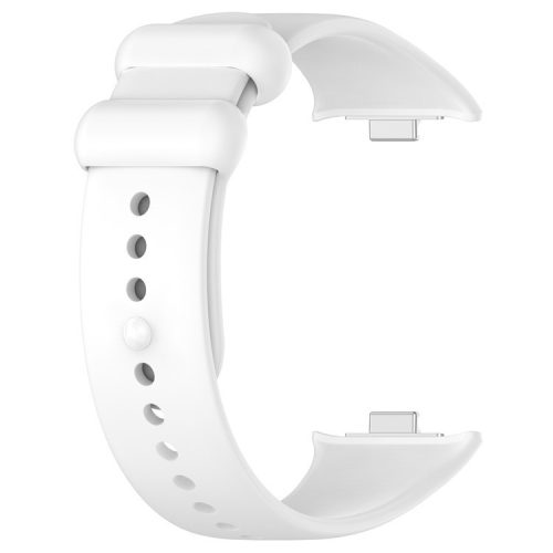 For Xiaomi Redmi Watch 4 / Smart Band 8 Pro Silicone Watch Strap Adjustable Band - White