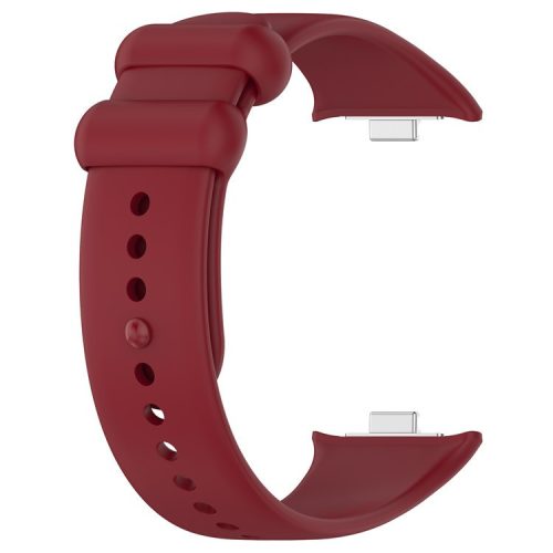 For Xiaomi Redmi Watch 4 / Smart Band 8 Pro Silicone Watch Strap Adjustable Band - Wine Red