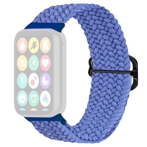 For Xiaomi Redmi Watch 4 Braided Band Adjustable Replacement Nylon Watch Strap - Blue