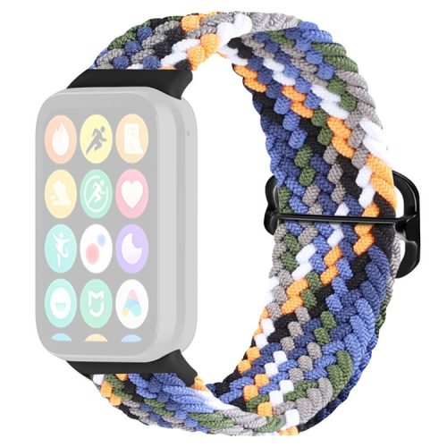 For Xiaomi Redmi Watch 4 Braided Band Adjustable Replacement Nylon Watch Strap - Denim