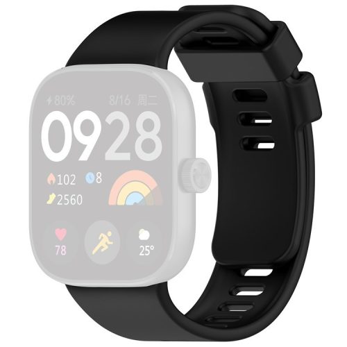 For Xiaomi Redmi Watch 4 Silicone Watch Band Adjustable Wrist Strap - Black