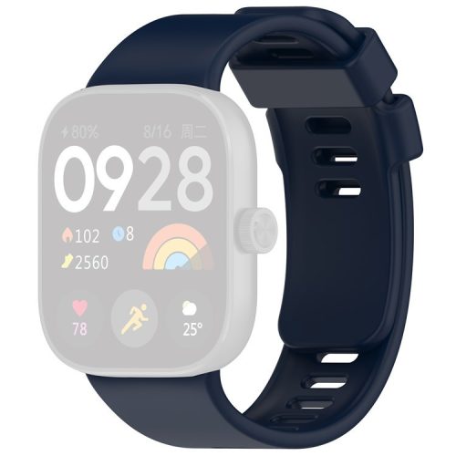 For Xiaomi Redmi Watch 4 Silicone Watch Band Adjustable Wrist Strap - Navy Blue