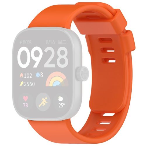 For Xiaomi Redmi Watch 4 Silicone Watch Band Adjustable Wrist Strap - Orange