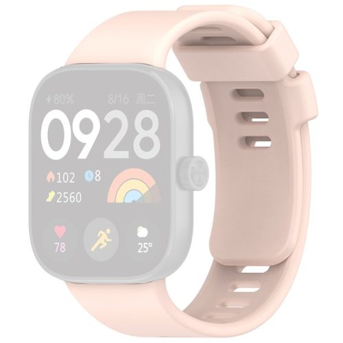 For Xiaomi Redmi Watch 4 Silicone Watch Band Adjustable Wrist Strap - Pink