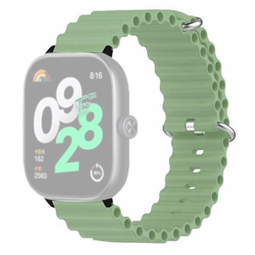 For Xiaomi Redmi Watch 4 Silicone Watch Band Wrist Strap with Alloy Connector - Light Green