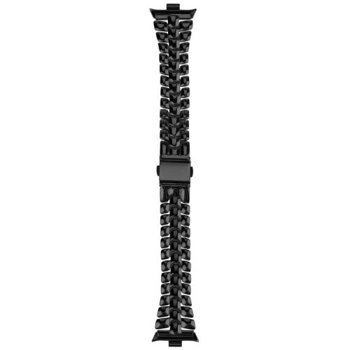 For Xiaomi Redmi Watch 4 Slim Metal Watch Band Strap with Rhinestone - Black