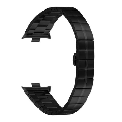 For Xiaomi Redmi Watch 4 Stainless Steel Watch Strap Replacement Wrist Band - Black