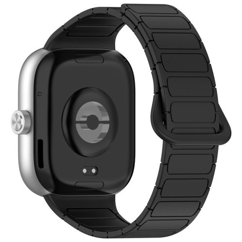 For Xiaomi Smart Band 8 Pro  /  Redmi Watch 4 Magnetic TPU Watch Strap Dual Color Strap - Black