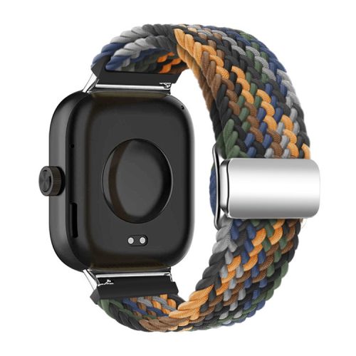 For Xiaomi Smart Band 8 Pro / Redmi Watch 4 Loop Strap Magnetic Buckle Woven Watch Band - Camouflage Multi-color