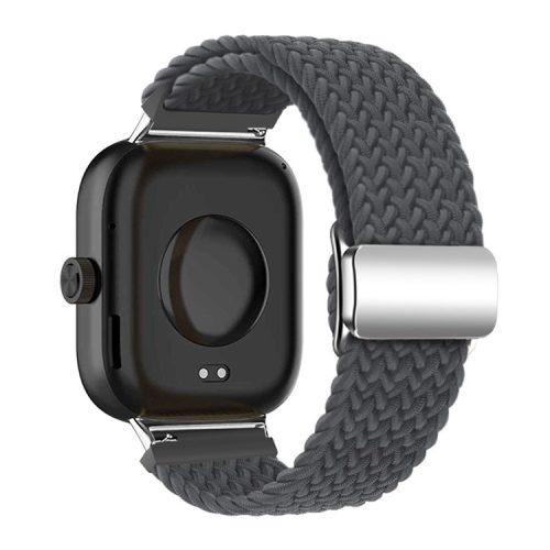 For Xiaomi Smart Band 8 Pro / Redmi Watch 4 Loop Strap Magnetic Buckle Woven Watch Band - Space Grey