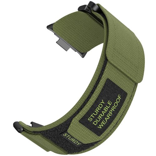 For Xiaomi Smart Band 8 Pro / Redmi Watch 4 Magic Tape Nylon Strap Replacement Watch Band - Army Green