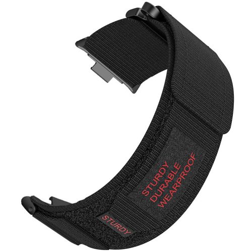 For Xiaomi Smart Band 8 Pro / Redmi Watch 4 Magic Tape Nylon Strap Replacement Watch Band - Black